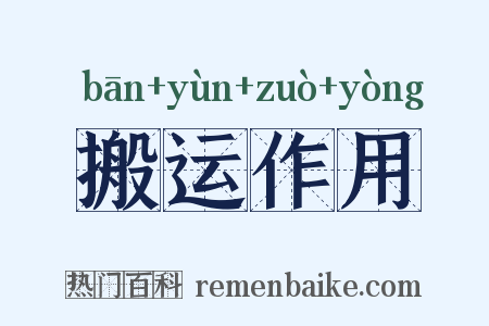 搬运作用是什么意思的图片